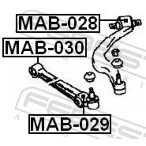 Uloženie riadenia FEBEST MAB-030 - obr. 1