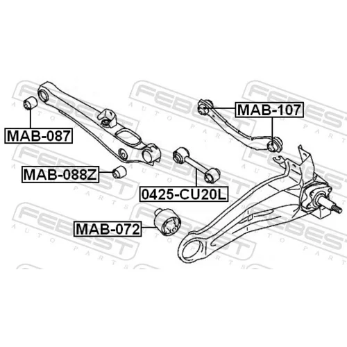 Uloženie riadenia FEBEST MAB-088Z - obr. 1