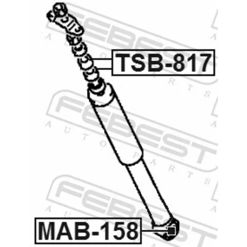 Puzdro, tlmič FEBEST MAB-158 - obr. 1