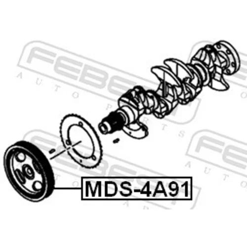 Remenica kľukového hriadeľa FEBEST MDS-4A91 - obr. 1