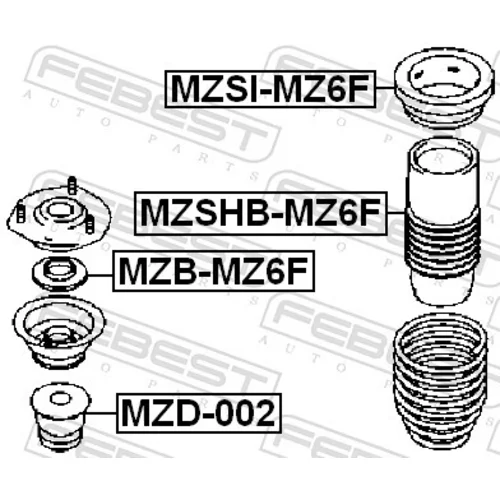 Doraz odpruženia FEBEST MZD-002 - obr. 1