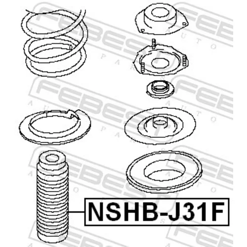 Ochranný kryt/manžeta tlmiča pérovania NSHB-J31F /FEBEST/ - obr. 1