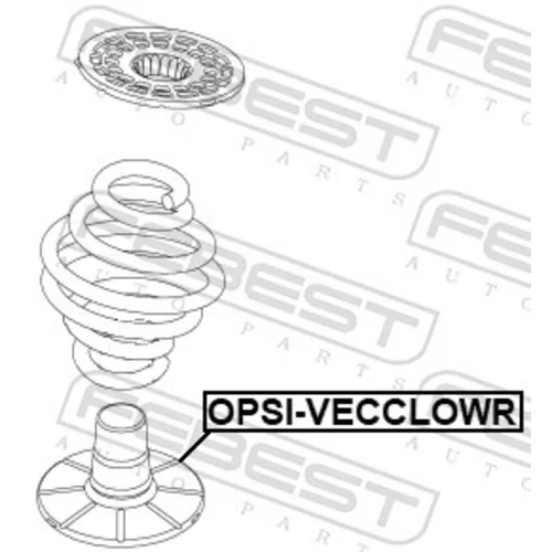 Tanier pružiny FEBEST OPSI-VECCLOWR - obr. 1