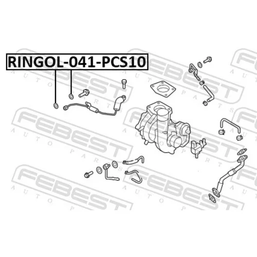 Tesnenie, olejové čerpadlo FEBEST RINGOL-041-PCS10 - obr. 1