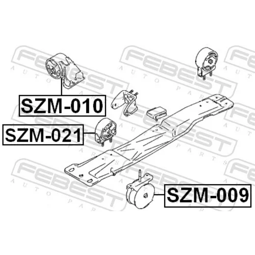 Uloženie motora FEBEST SZM-021 - obr. 1