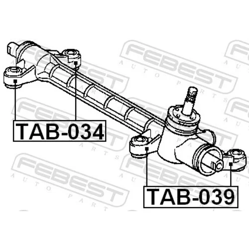 Uloženie prevodovky riadenia FEBEST TAB-034 - obr. 1