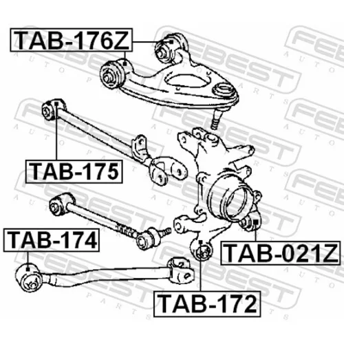 Uloženie riadenia FEBEST TAB-172 - obr. 1