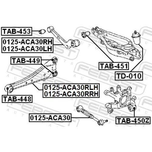 Uloženie riadenia FEBEST TAB-449 - obr. 1