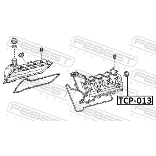 Tesniaci krúžok držiaka trysky FEBEST TCP-013 - obr. 1