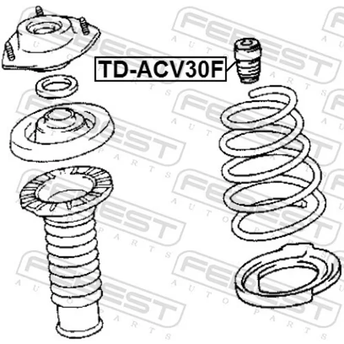 Doraz odpruženia FEBEST TD-ACV30F - obr. 1