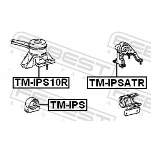 Uloženie motora FEBEST TM-IPSATR - obr. 1