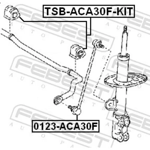 Opravná sada uloženia stabilizátora FEBEST TSB-ACA30F-KIT - obr. 1