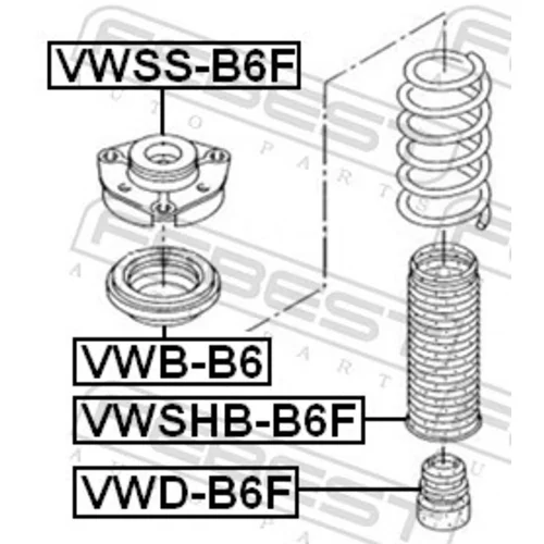 Ochranný kryt/manžeta tlmiča pérovania FEBEST VWSHB-B6F - obr. 1