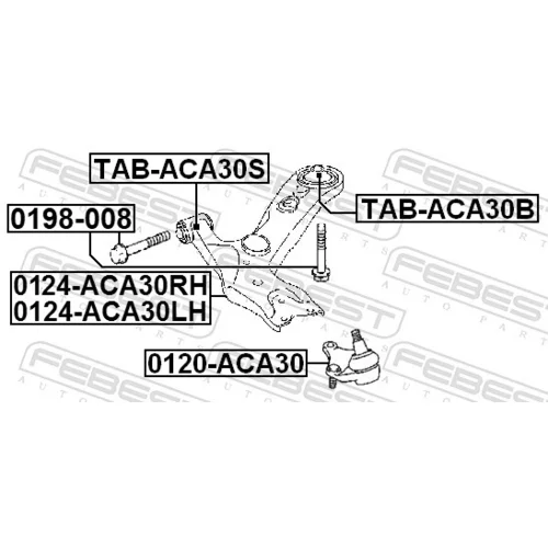 Rameno zavesenia kolies FEBEST 0124-ACA30RH - obr. 1