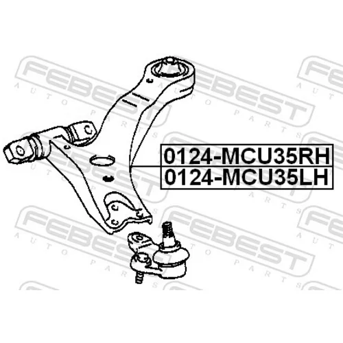 Rameno zavesenia kolies FEBEST 0124-MCU35LH - obr. 1