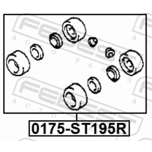 Opravná sada brzdového valčeka kolesa FEBEST 0175-ST195R - obr. 1