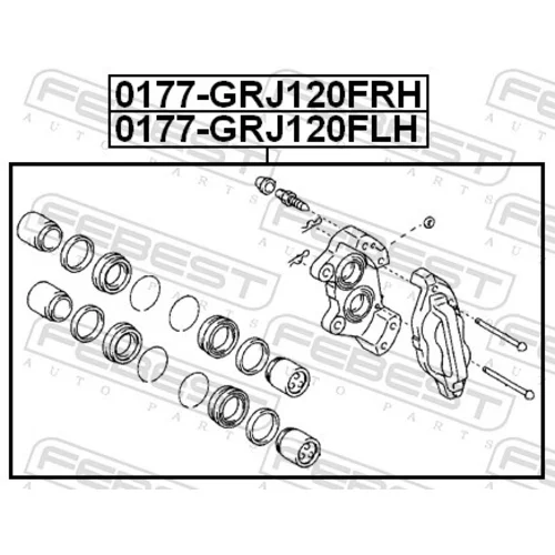 Brzdový strmeň FEBEST 0177-GRJ120FRH - obr. 1