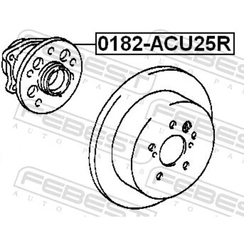 Náboj kolesa FEBEST 0182-ACU25R - obr. 1