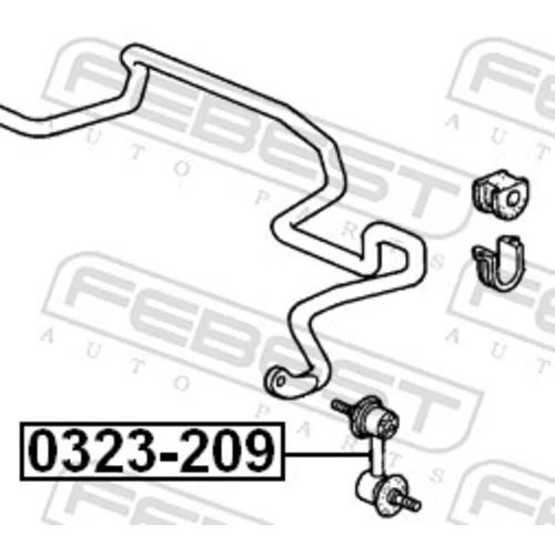 Tyč/Vzpera stabilizátora FEBEST 0323-209 - obr. 1