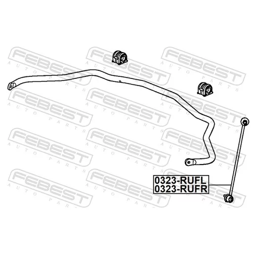 Tyč/Vzpera stabilizátora 0323-RUFR /FEBEST/ - obr. 1