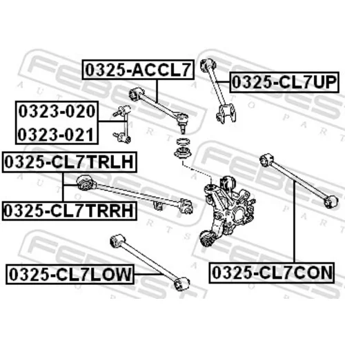 Rameno zavesenia kolies FEBEST 0325-CL7CON - obr. 1