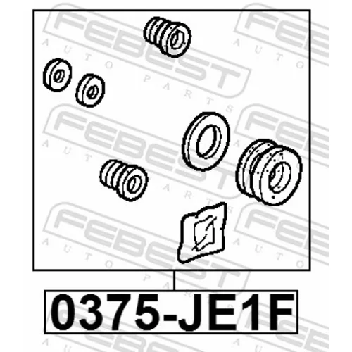 Opravná sada brzdového strmeňa FEBEST 0375-JE1F - obr. 1