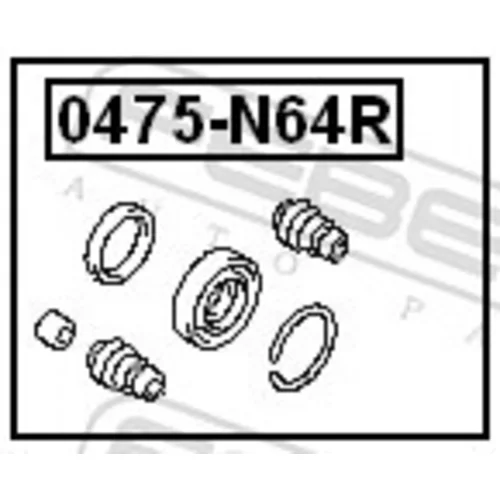 Opravná sada brzdového strmeňa FEBEST 0475-N64R - obr. 1