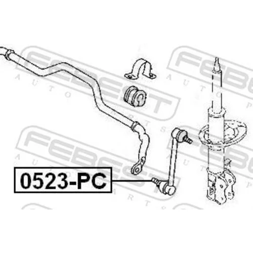 Tyč/Vzpera stabilizátora 0523-PC /FEBEST/ - obr. 1