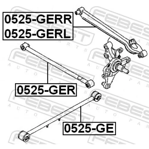 Rameno zavesenia kolies FEBEST 0525-GE - obr. 1