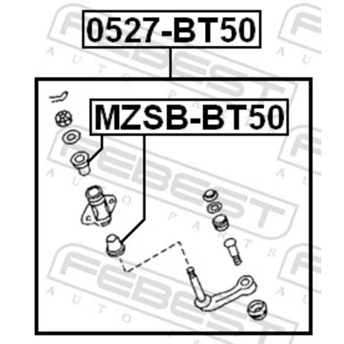 Pomocná páka riadenia FEBEST 0527-BT50 - obr. 1