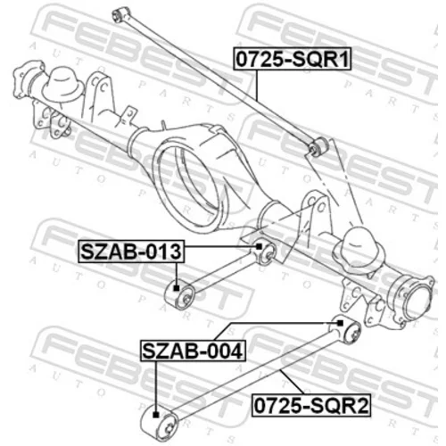 Rameno zavesenia kolies FEBEST 0725-SQR2 - obr. 1