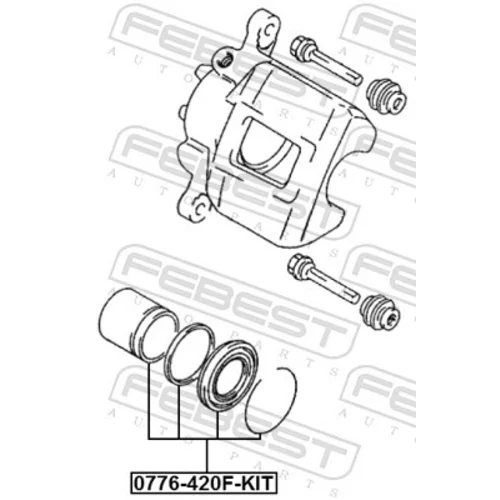 Opravná sada brzdového strmeňa 0776-420F-KIT /FEBEST/ - obr. 1