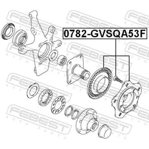 Náboj kolesa FEBEST 0782-GVSQA53F - obr. 1