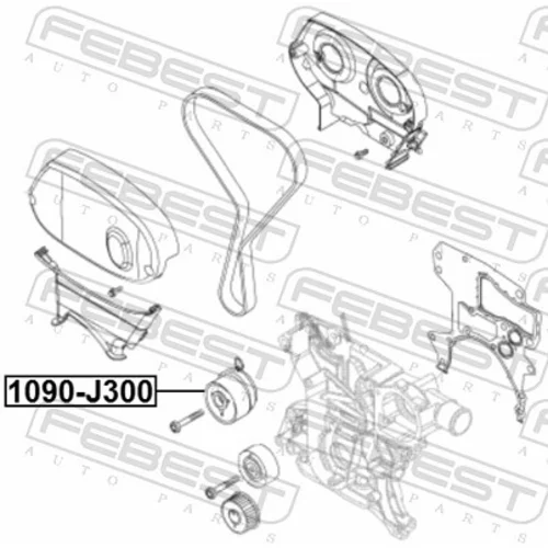 Napinák ozubeného remeňa FEBEST 1090-J300 - obr. 1
