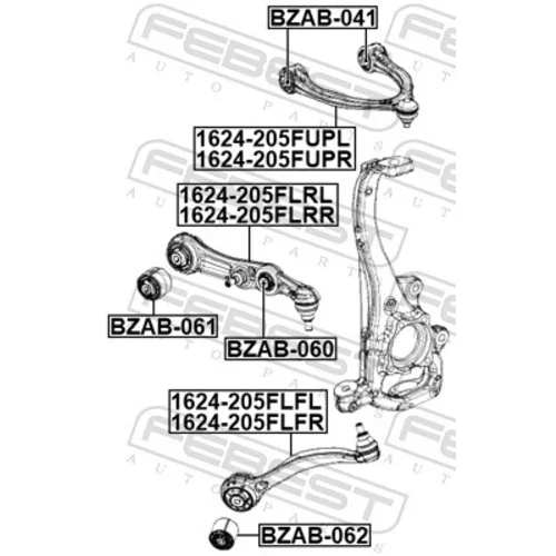 Rameno zavesenia kolies FEBEST 1624-205FLFL - obr. 1