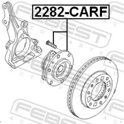 Náboj kolesa FEBEST 2282-CARF - obr. 1