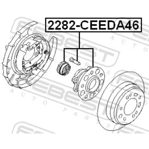 Náboj kolesa FEBEST 2282-CEEDA46 - obr. 1