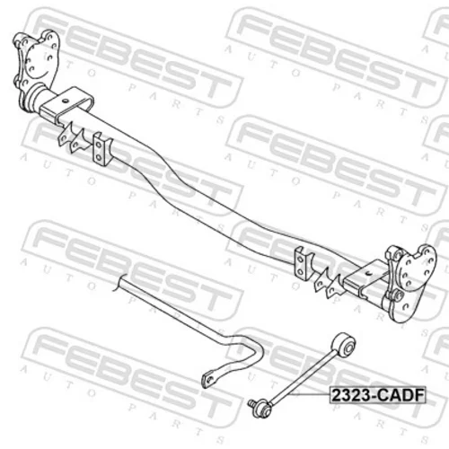 Tyč/Vzpera stabilizátora FEBEST 2323-CADF - obr. 1