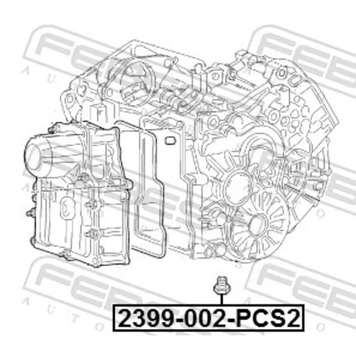 Skrutka olejovej vane FEBEST 2399-002-PCS2 - obr. 1