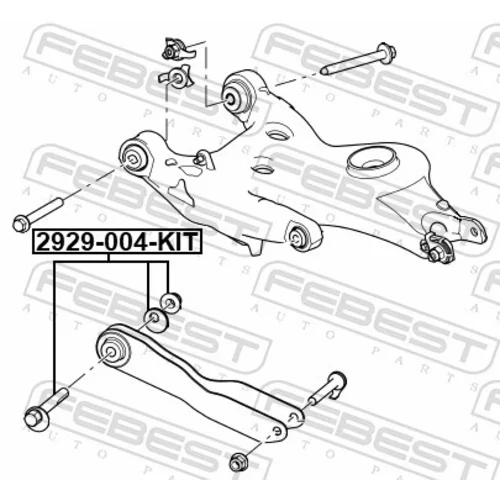 Skrutka pre nastavenie odklonu kolesa FEBEST 2929-004-KIT - obr. 1