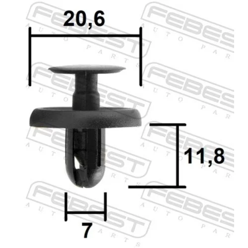 Príchytka ozdobnej/ochran. lišty FEBEST 88570-089 - obr. 1