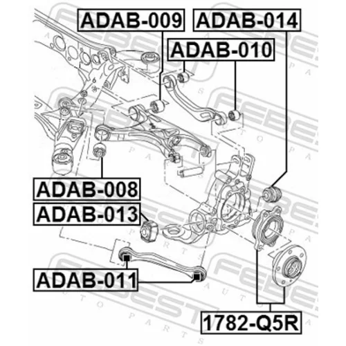 Uloženie riadenia FEBEST ADAB-011 - obr. 1