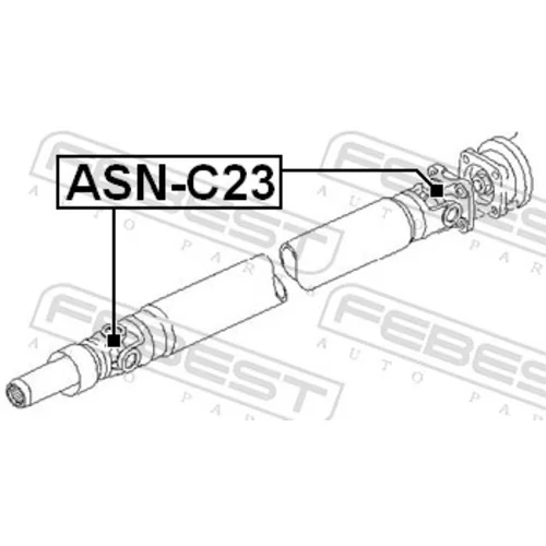 Kĺb pozdĺžneho hriadeľa ASN-C23 /FEBEST/ - obr. 1