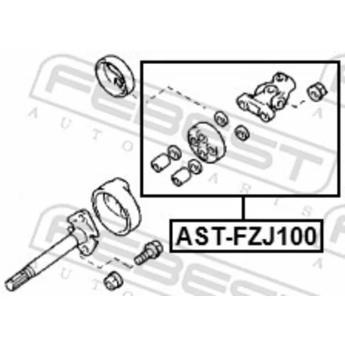 Hriadeľ riadenia FEBEST AST-FZJ100 - obr. 1