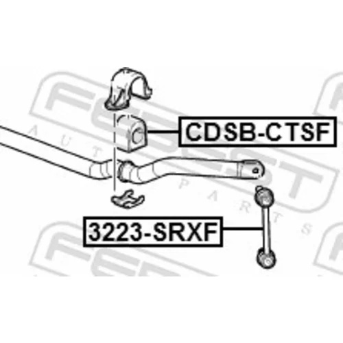 Uloženie priečneho stabilizátora FEBEST CDSB-CTSF - obr. 1