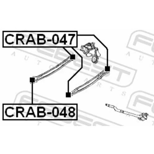 Uloženie riadenia FEBEST CRAB-047 - obr. 1