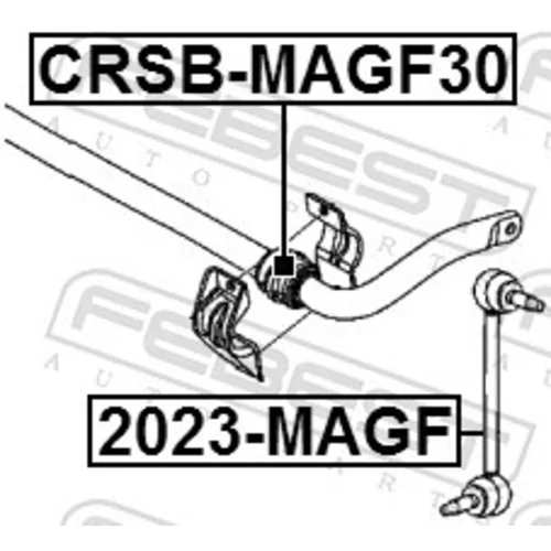 Uloženie priečneho stabilizátora FEBEST CRSB-MAGF30 - obr. 1