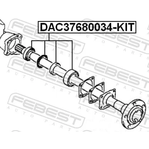 Ložisko kolesa - opravná sada FEBEST DAC37680034-KIT - obr. 1