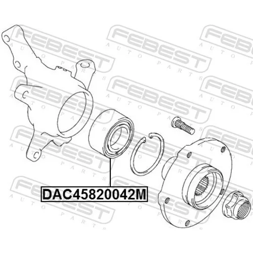 Ložisko kolesa FEBEST DAC45820042M - obr. 1