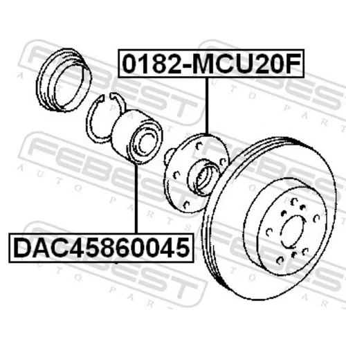 Ložisko kolesa FEBEST DAC45860045 - obr. 1